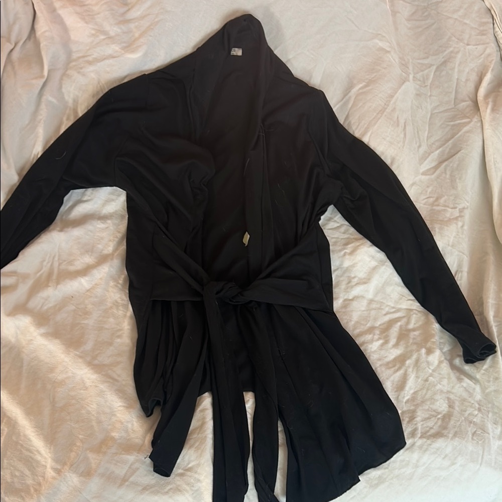 Acevog Black Knit Cardigan
